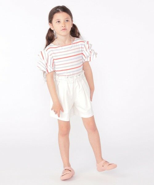 SHIPS / シップス Tシャツ | SHIPS KIDS:100〜130cm / オーガニック コットン フリル スリーブ TEE | 詳細7