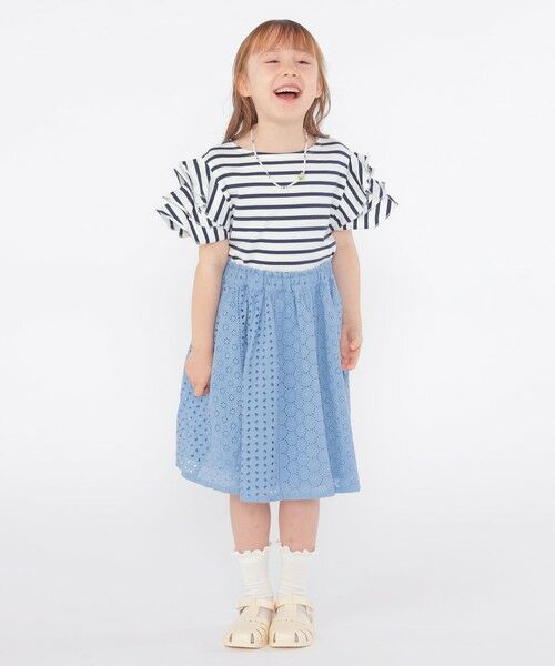SHIPS / シップス Tシャツ | SHIPS KIDS:100〜130cm / オーガニック コットン フリル スリーブ TEE | 詳細13