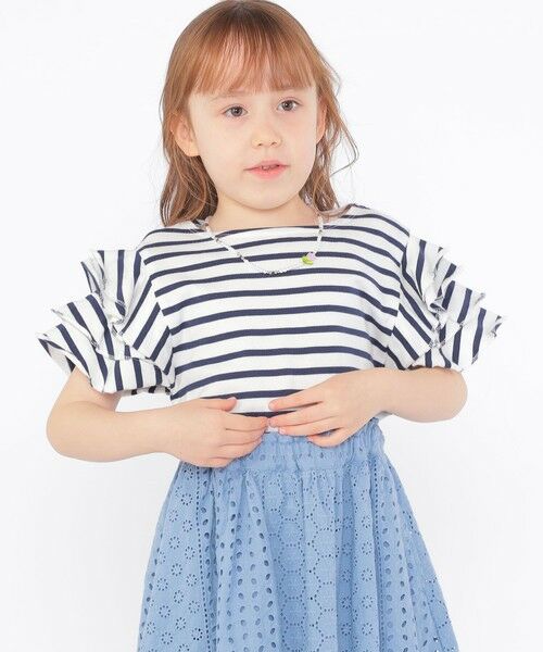 SHIPS / シップス Tシャツ | SHIPS KIDS:100〜130cm / オーガニック コットン フリル スリーブ TEE | 詳細11