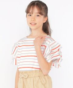 SHIPS / シップス Tシャツ | SHIPS KIDS:140〜150cm / オーガニック コットン フリル スリーブ TEE