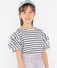 SHIPS / シップス Tシャツ | SHIPS KIDS:140〜150cm / オーガニック コットン フリル スリーブ TEE
