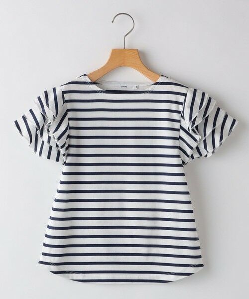 SHIPS / シップス Tシャツ | SHIPS KIDS:140〜150cm / オーガニック コットン フリル スリーブ TEE | 詳細24