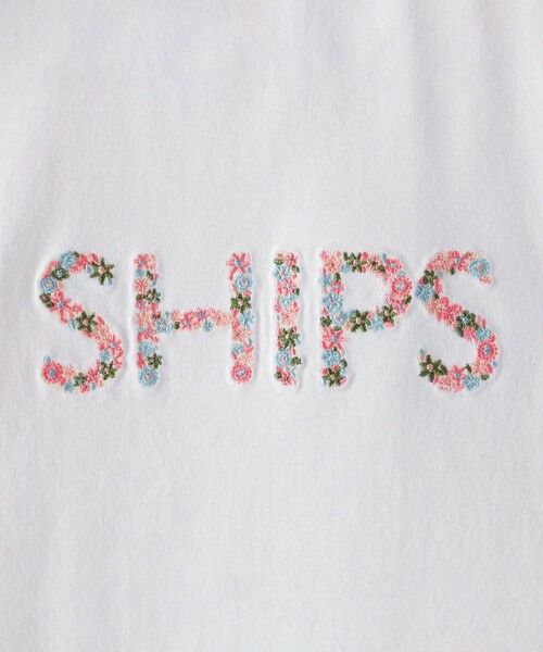 SHIPS / シップス Tシャツ | SHIPS KIDS:100〜130cm / ガーリー 刺繍 ロゴ TEE | 詳細8