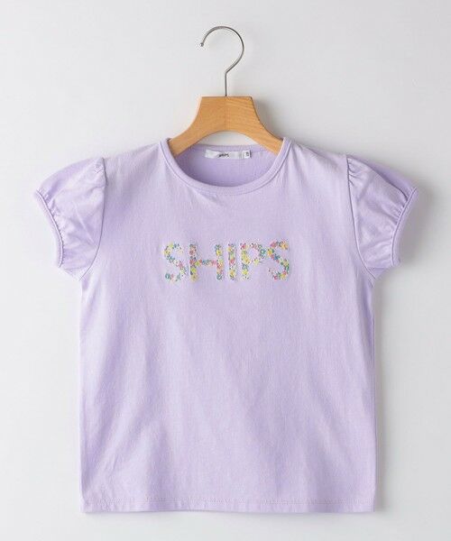 SHIPS / シップス Tシャツ | SHIPS KIDS:100〜130cm / ガーリー 刺繍 ロゴ TEE | 詳細18