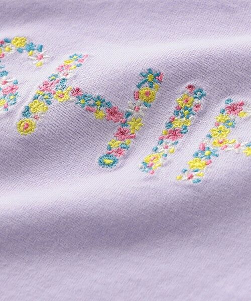 SHIPS / シップス Tシャツ | SHIPS KIDS:100〜130cm / ガーリー 刺繍 ロゴ TEE | 詳細24