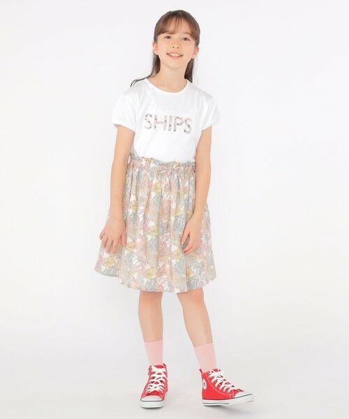 SHIPS / シップス Tシャツ | SHIPS KIDS:140〜150cm / ガーリー 刺繍 ロゴ TEE | 詳細6