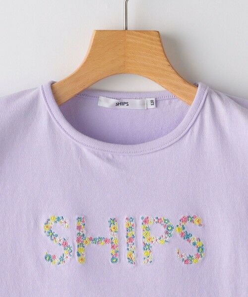 SHIPS / シップス Tシャツ | SHIPS KIDS:140〜150cm / ガーリー 刺繍 ロゴ TEE | 詳細18