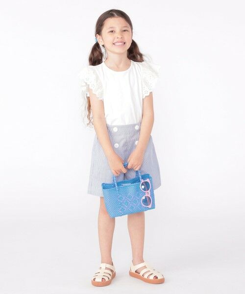 SHIPS / シップス Tシャツ | SHIPS KIDS:100〜130cm / レース フリル 半袖 TEE | 詳細10