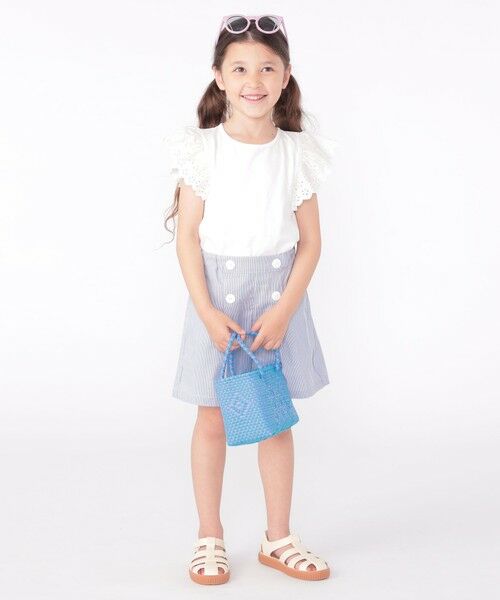 SHIPS / シップス Tシャツ | SHIPS KIDS:100〜130cm / レース フリル 半袖 TEE | 詳細11