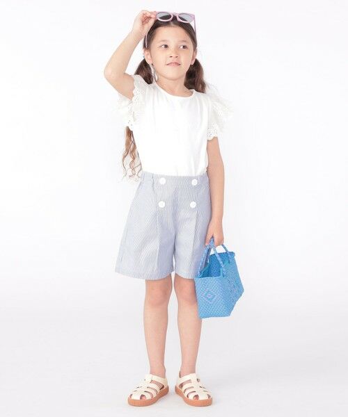 SHIPS / シップス Tシャツ | SHIPS KIDS:100〜130cm / レース フリル 半袖 TEE | 詳細12
