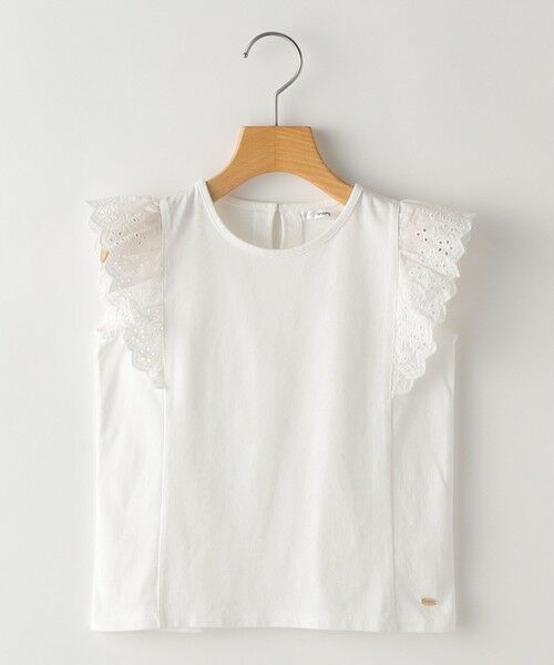 SHIPS / シップス Tシャツ | SHIPS KIDS:100〜130cm / レース フリル 半袖 TEE | 詳細17