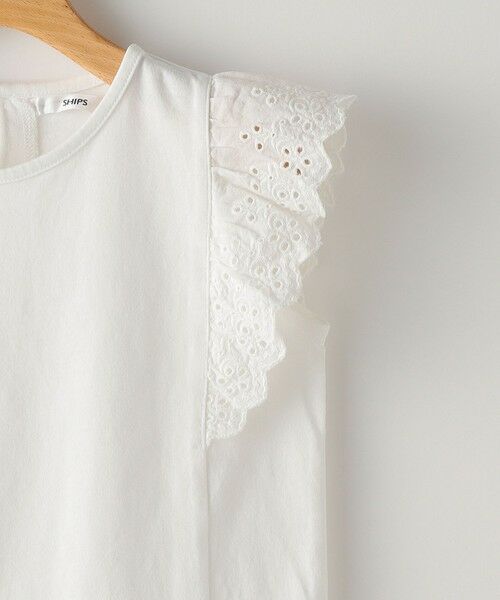 SHIPS / シップス Tシャツ | SHIPS KIDS:100〜130cm / レース フリル 半袖 TEE | 詳細22