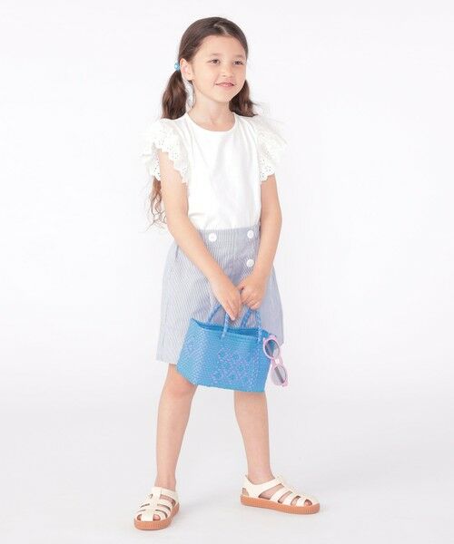 SHIPS / シップス Tシャツ | SHIPS KIDS:100〜130cm / レース フリル 半袖 TEE | 詳細7