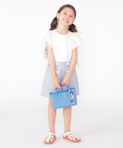 SHIPS / シップス Tシャツ | SHIPS KIDS:100〜130cm / レース フリル 半袖 TEE | 詳細9