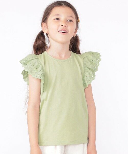 SHIPS / シップス Tシャツ | SHIPS KIDS:100〜130cm / レース フリル 半袖 TEE | 詳細26
