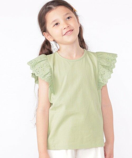 SHIPS / シップス Tシャツ | SHIPS KIDS:100〜130cm / レース フリル 半袖 TEE | 詳細29