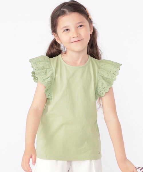 SHIPS / シップス Tシャツ | SHIPS KIDS:100〜130cm / レース フリル 半袖 TEE | 詳細30
