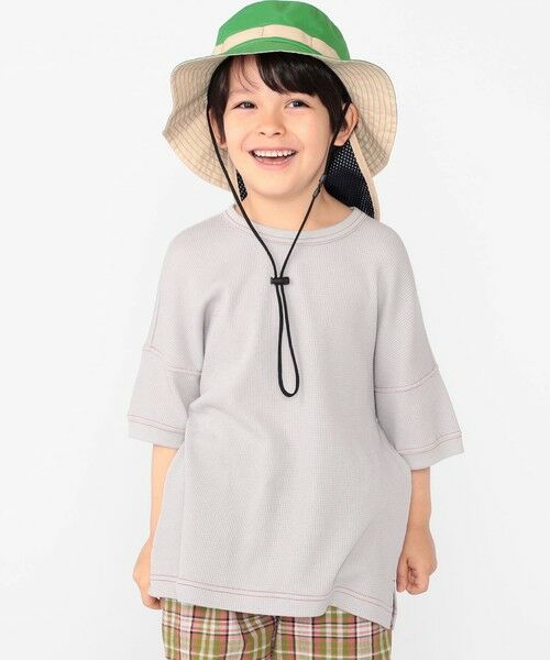 SHIPS / シップス Tシャツ | THYARD:100〜125cm / ワッフル 半袖 TEE | 詳細1