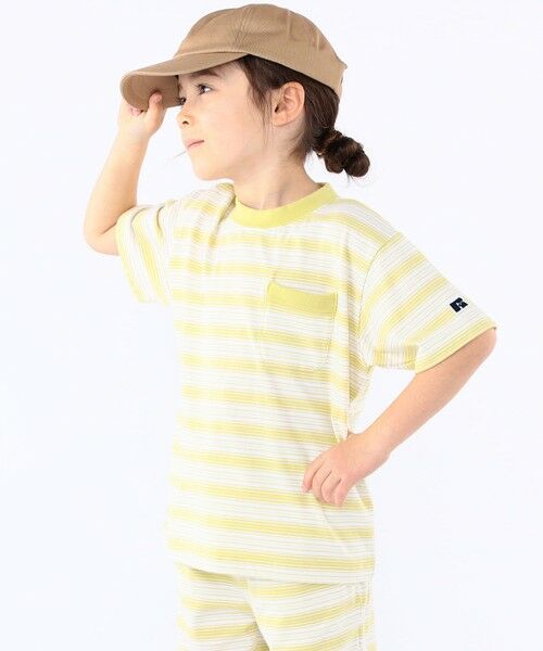 SHIPS / シップス Tシャツ | 【SHIPS KIDS別注】RUSSELL ATHLETIC:100〜130cm /ボーダーTEE | 詳細3