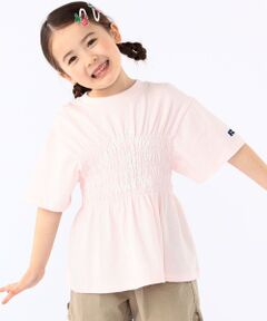 SHIPS / シップス Tシャツ | 【SHIPS KIDS別注】RUSSELL ATHLETIC:100〜130cm/ ギャザープリント 半袖 TEE