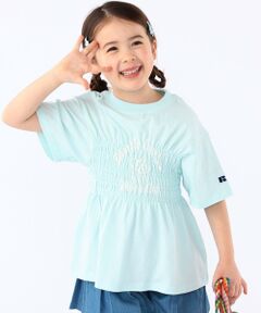 SHIPS / シップス Tシャツ | 【SHIPS KIDS別注】RUSSELL ATHLETIC:100〜130cm/ ギャザープリント 半袖 TEE