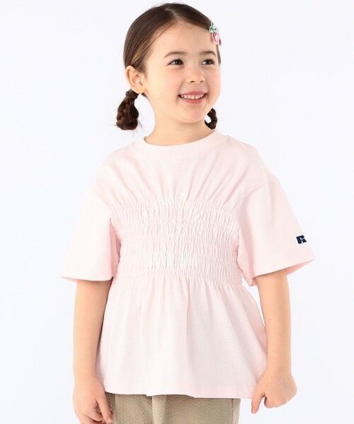 SHIPS / シップス Tシャツ | 【SHIPS KIDS別注】RUSSELL ATHLETIC:100〜130cm/ ギャザープリント 半袖 TEE | 詳細2