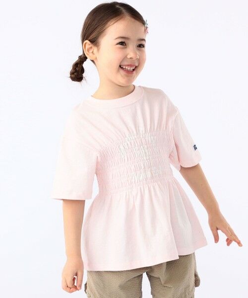 SHIPS / シップス Tシャツ | 【SHIPS KIDS別注】RUSSELL ATHLETIC:100〜130cm/ ギャザープリント 半袖 TEE | 詳細3