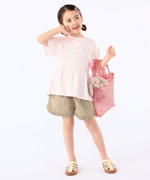 SHIPS / シップス Tシャツ | 【SHIPS KIDS別注】RUSSELL ATHLETIC:100〜130cm/ ギャザープリント 半袖 TEE | 詳細4
