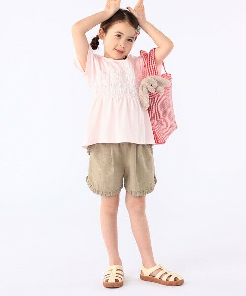 SHIPS / シップス Tシャツ | 【SHIPS KIDS別注】RUSSELL ATHLETIC:100〜130cm/ ギャザープリント 半袖 TEE | 詳細5