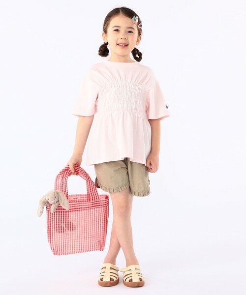 SHIPS / シップス Tシャツ | 【SHIPS KIDS別注】RUSSELL ATHLETIC:100〜130cm/ ギャザープリント 半袖 TEE | 詳細6