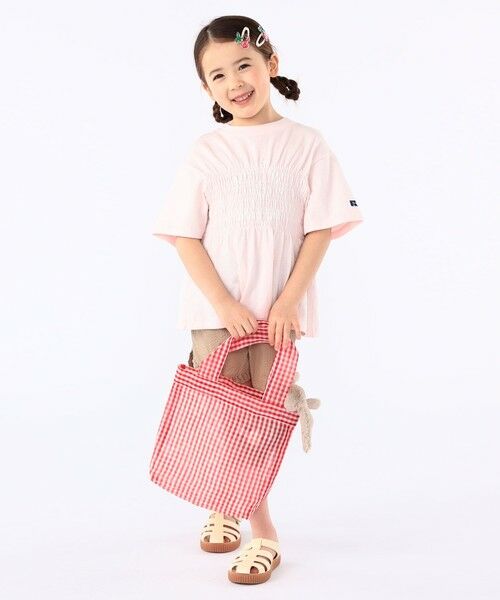SHIPS / シップス Tシャツ | 【SHIPS KIDS別注】RUSSELL ATHLETIC:100〜130cm/ ギャザープリント 半袖 TEE | 詳細7