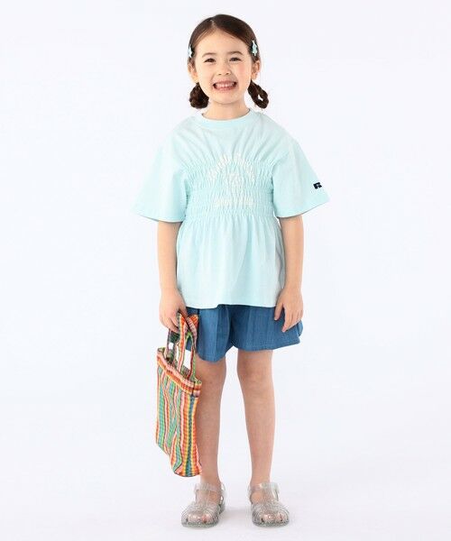 SHIPS / シップス Tシャツ | 【SHIPS KIDS別注】RUSSELL ATHLETIC:100〜130cm/ ギャザープリント 半袖 TEE | 詳細18