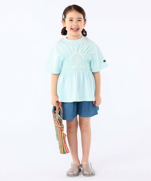 SHIPS / シップス Tシャツ | 【SHIPS KIDS別注】RUSSELL ATHLETIC:100〜130cm/ ギャザープリント 半袖 TEE | 詳細19