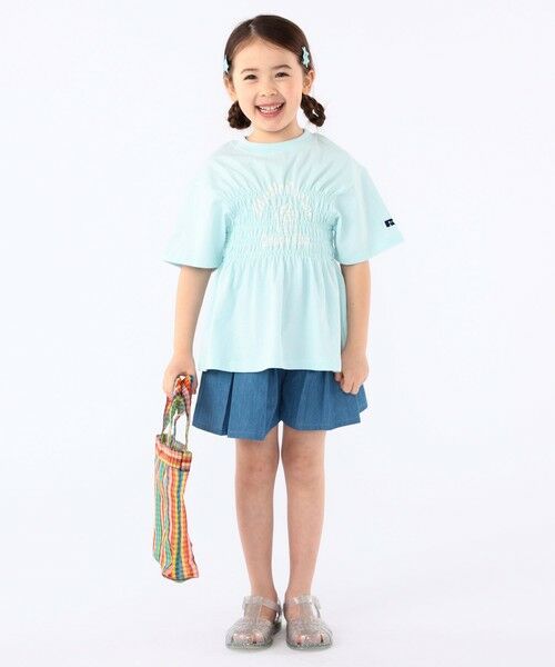 SHIPS / シップス Tシャツ | 【SHIPS KIDS別注】RUSSELL ATHLETIC:100〜130cm/ ギャザープリント 半袖 TEE | 詳細21