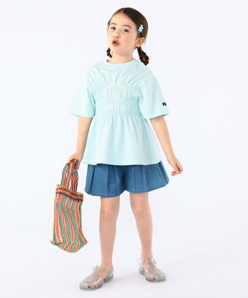 SHIPS / シップス Tシャツ | 【SHIPS KIDS別注】RUSSELL ATHLETIC:100〜130cm/ ギャザープリント 半袖 TEE | 詳細22