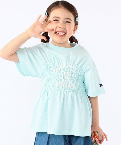 SHIPS / シップス Tシャツ | 【SHIPS KIDS別注】RUSSELL ATHLETIC:100〜130cm/ ギャザープリント 半袖 TEE | 詳細14