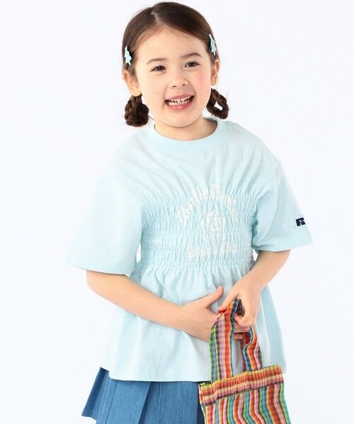 SHIPS / シップス Tシャツ | 【SHIPS KIDS別注】RUSSELL ATHLETIC:100〜130cm/ ギャザープリント 半袖 TEE | 詳細15