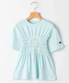 SHIPS / シップス Tシャツ | 【SHIPS KIDS別注】RUSSELL ATHLETIC:140〜150cm/ ギャザー プリント 半袖 TEE