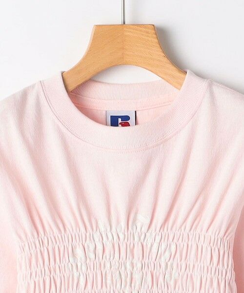 SHIPS / シップス Tシャツ | 【SHIPS KIDS別注】RUSSELL ATHLETIC:140〜150cm/ ギャザー プリント 半袖 TEE | 詳細1