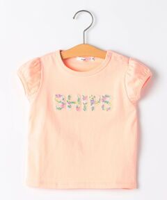 SHIPS / シップス Tシャツ | SHIPS KIDS:80〜90cm / ガーリー 刺繍 ロゴ Tシャツ