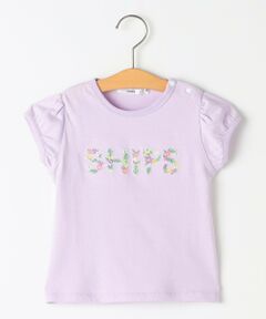 SHIPS / シップス Tシャツ | SHIPS KIDS:80〜90cm / ガーリー 刺繍 ロゴ Tシャツ