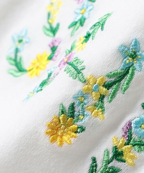 SHIPS / シップス Tシャツ | SHIPS KIDS:80〜90cm / ガーリー 刺繍 ロゴ Tシャツ | 詳細2