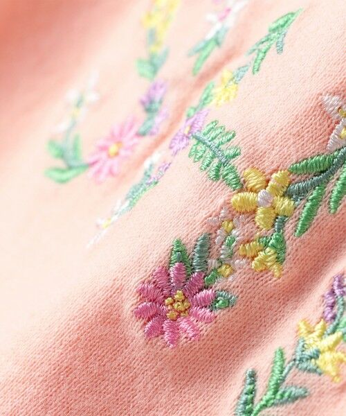 SHIPS / シップス Tシャツ | SHIPS KIDS:80〜90cm / ガーリー 刺繍 ロゴ Tシャツ | 詳細9