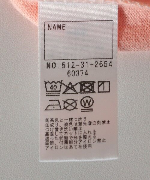 SHIPS / シップス Tシャツ | SHIPS KIDS:80〜90cm / ガーリー 刺繍 ロゴ Tシャツ | 詳細10