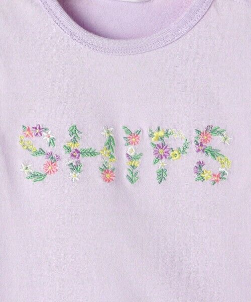 SHIPS / シップス Tシャツ | SHIPS KIDS:80〜90cm / ガーリー 刺繍 ロゴ Tシャツ | 詳細11