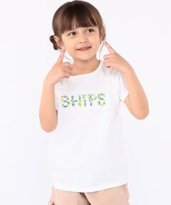 SHIPS / シップス Tシャツ | SHIPS KIDS:100〜130cm / ガーリー 刺繍 ロゴ Tシャツ