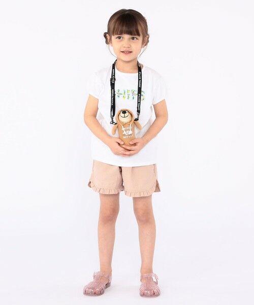 SHIPS / シップス Tシャツ | SHIPS KIDS:100〜130cm / ガーリー 刺繍 ロゴ Tシャツ | 詳細9