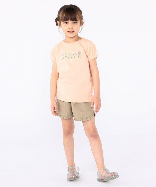SHIPS / シップス Tシャツ | SHIPS KIDS:100〜130cm / ガーリー 刺繍 ロゴ Tシャツ | 詳細23