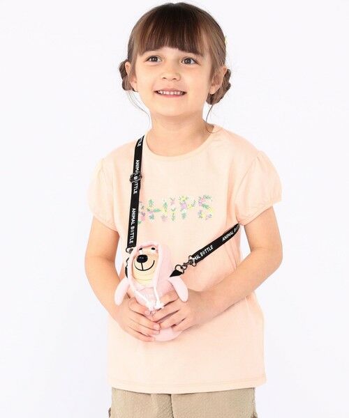 SHIPS / シップス Tシャツ | SHIPS KIDS:100〜130cm / ガーリー 刺繍 ロゴ Tシャツ | 詳細25