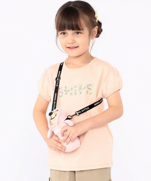 SHIPS / シップス Tシャツ | SHIPS KIDS:100〜130cm / ガーリー 刺繍 ロゴ Tシャツ | 詳細26